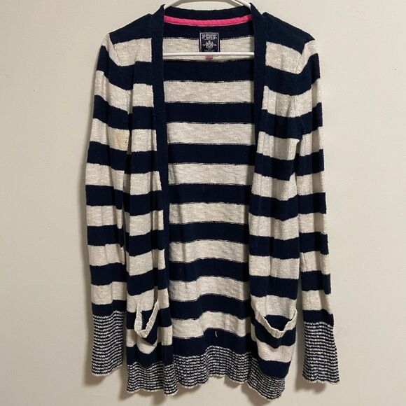 Pink by Victoria Secret Navy and White Striped Cardigan (M) - Picture 1 of 1